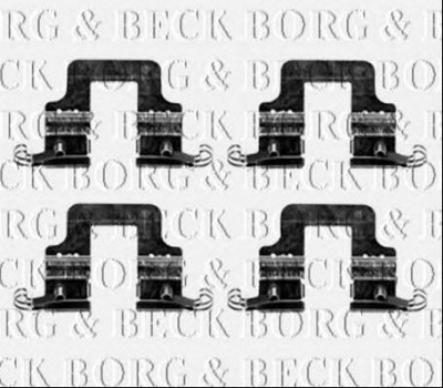 BORG & BECK bbk1316 -  Комплектующие, колодки дискового тормоза
